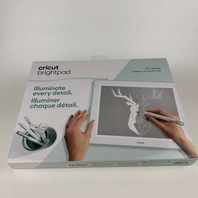 Cricut BrightPad LED Lightpad Mint White 2004201 Tracing Weeding Tool New