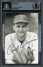 Crash Davis Signed Postcard Philadelphia A's 