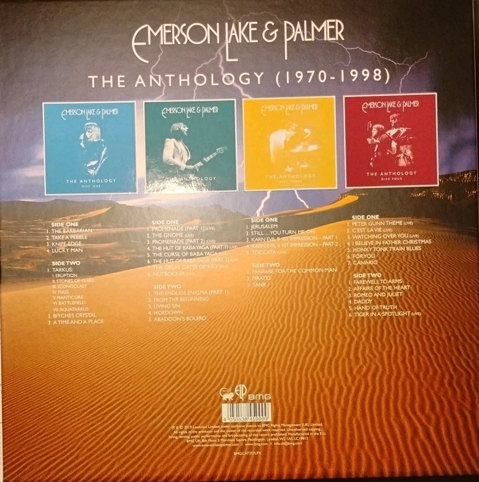 Emerson, Lake & Palmer The Anthology (1970-1998) MINT Coloured Vinyl 4 LP-Box - Bild 2 von 4