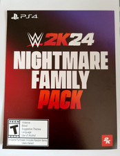 WWE 2K24 Nightmare Family Pack Preorder Bonus DLC PlayStation 4 PS4