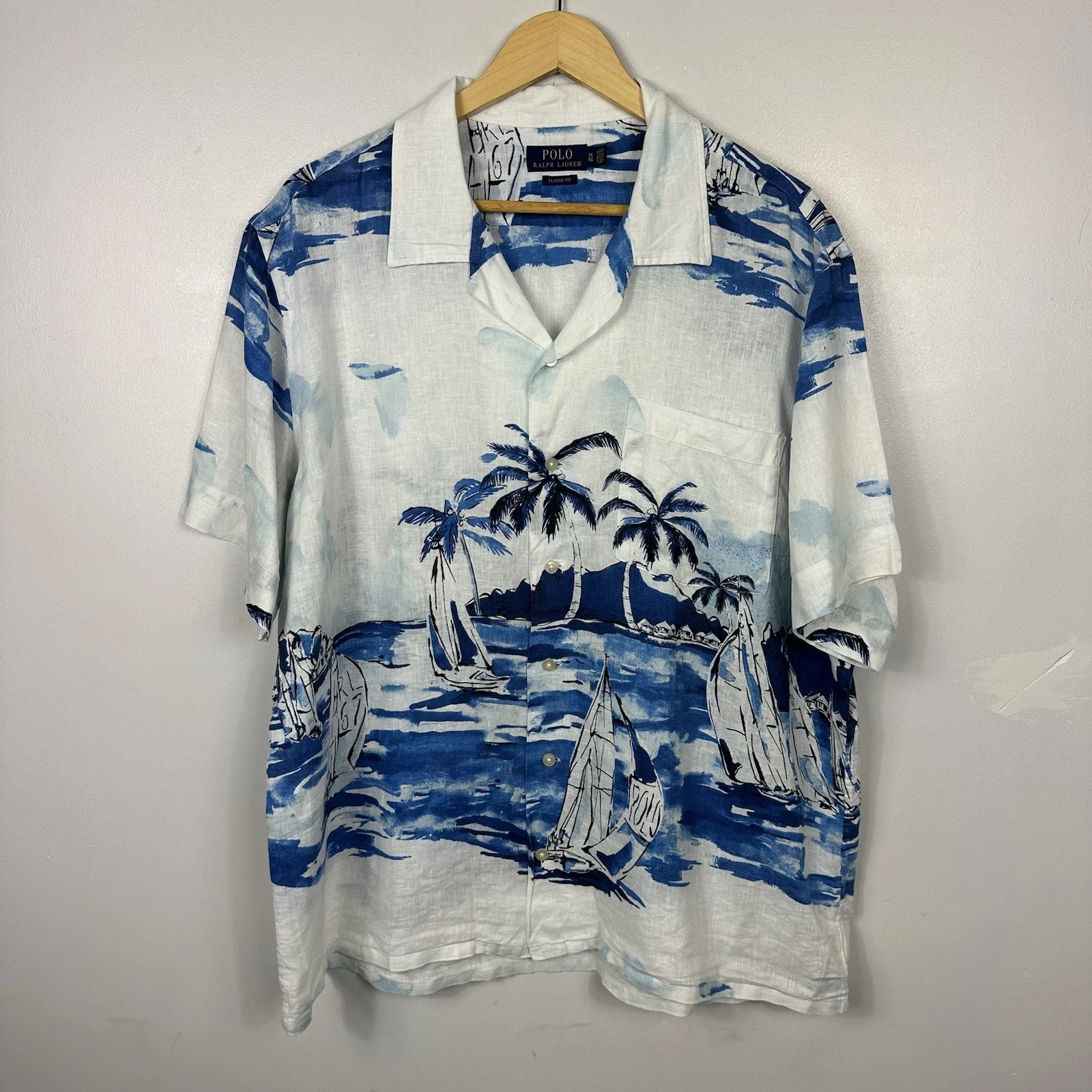 Polo Ralph Lauren Shirt, Island Boat Scene AOP, 100% Linen, Lo Life, Mens XL
Opens in a new window o