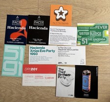 8x Hacienda Manchester Club Flyers