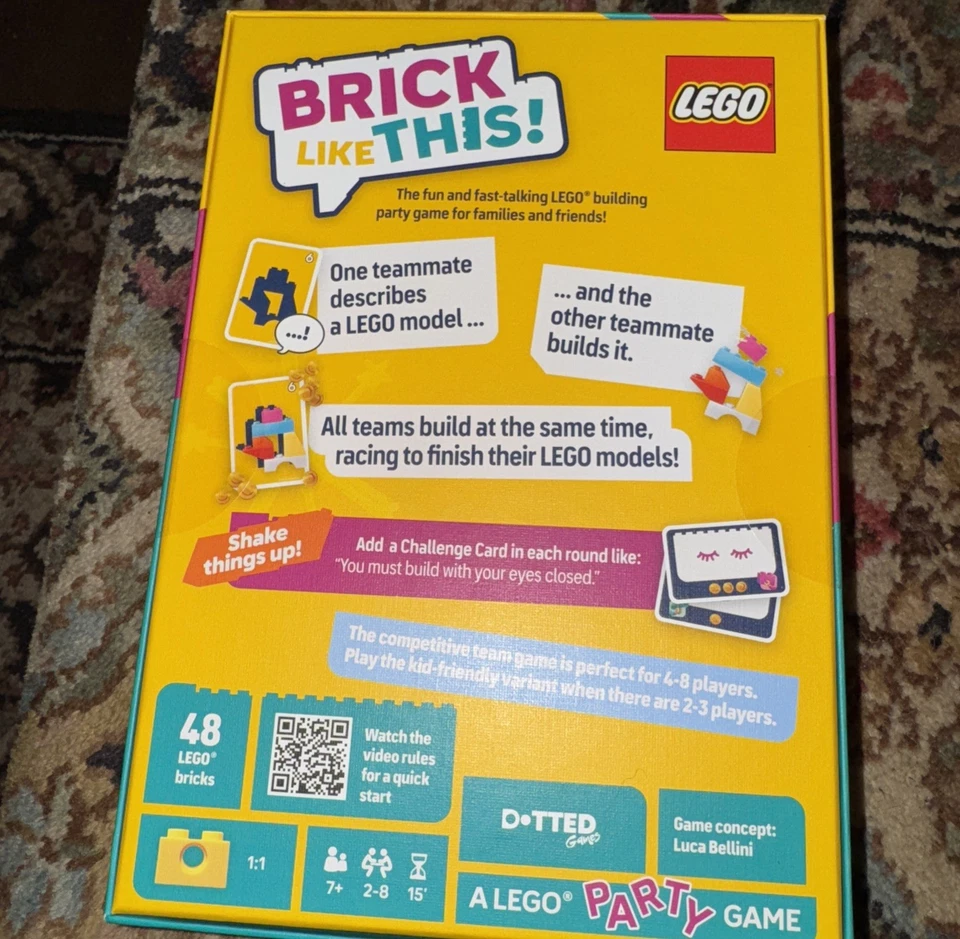 BRICK LIKE THIS! Lego Party Game - NEW SEALED - Image 2 of 2