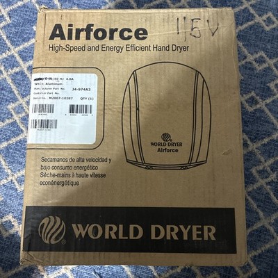 World Dryer J-974A3 High Gloss, No Ada, 110 To 120 Vac, Automatic Hand Dryer