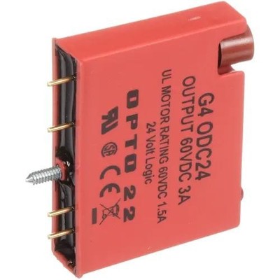 1Pc OPTO 22 G4ODC24Module, 5 to 60 VDC, 3 A @ 45 deg C (Ambient), DC, 1 mA
