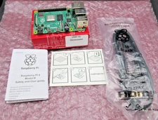 Raspberry Pi 4 Model B, 4GB DDR4 RAM Single Board Computer & T7732AK HDMI Cable