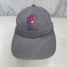 Taco Bell Hat Adult Unisex Uniform Gray Baseball Adjustable Strap Back Cap