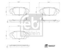 Febi Bremsbeläge Satz Vorne Bremsklötze für MAZDA CX-30 (DM) 184437