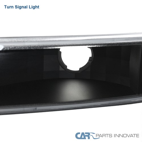 Fits 1999-2006 GMC Sierra Yukon Black LED Tube Projector Headlights+Bumper Lamps - Picture 9 of 13