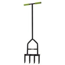 Draper Lawn Aerator 4-Prong Corrosion Resistant Ergonomic Gardening Tool DIY
