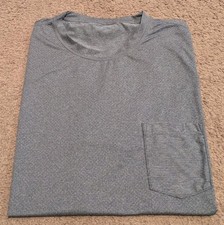 Vuori Tradewind Performance Pocket TEE Short Sleeve Blue T-Shirt Men's Large