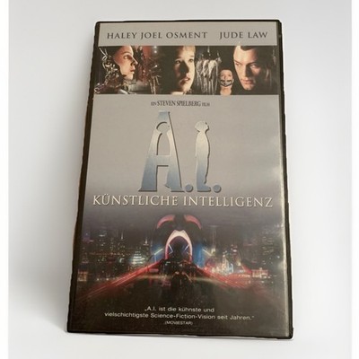 AI ARTIFICIAL INTELLIGENCE HALEY JOEL OSMENT VHS VIDEO