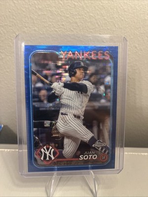 2024 Topps Chrome Juan Soto #150 Blue Pulsar /125
