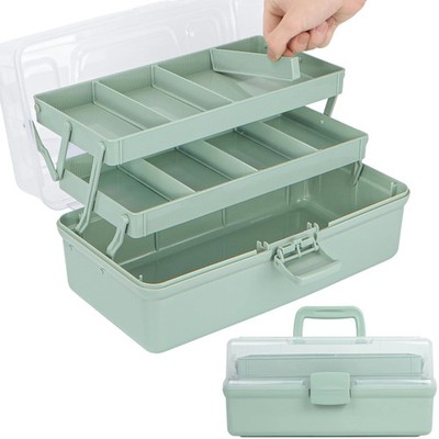 Creahaus 14 Zoll 3 Schicht Mehrzweck Aufbewahrungsbox/Bastel Aufbewahrungsboxen mit