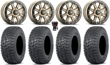 ITP Inertia Bdlk 15" Wheels Br +40mm 32" Terra Hook Tires Commander Maverick