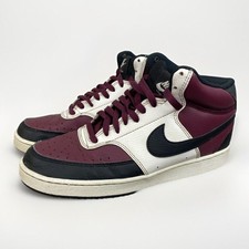 Nike shoes men's 8.5 red lace Court Vision Mid dn3577-600 Basketball Stylish