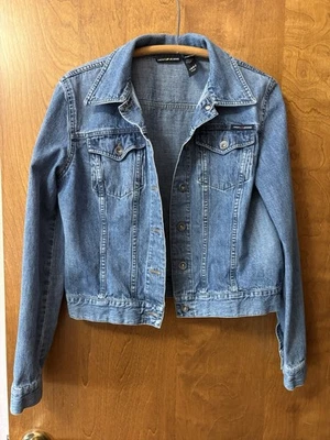 Chaqueta de jean azul grande para mujer American Apparel, medidas en fotos, en muy buena condición - Imagen 1 de 4