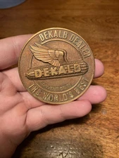 VINTAGE **DEKALB** CORN SEED FARMING AGRICULTURE BELT BUCKLE Brass 1975