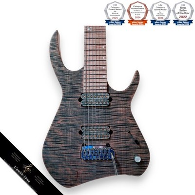 Kiesel Kyber 7-saitige Gitarre maßgefertigt Flame Maple Aqua Denim...