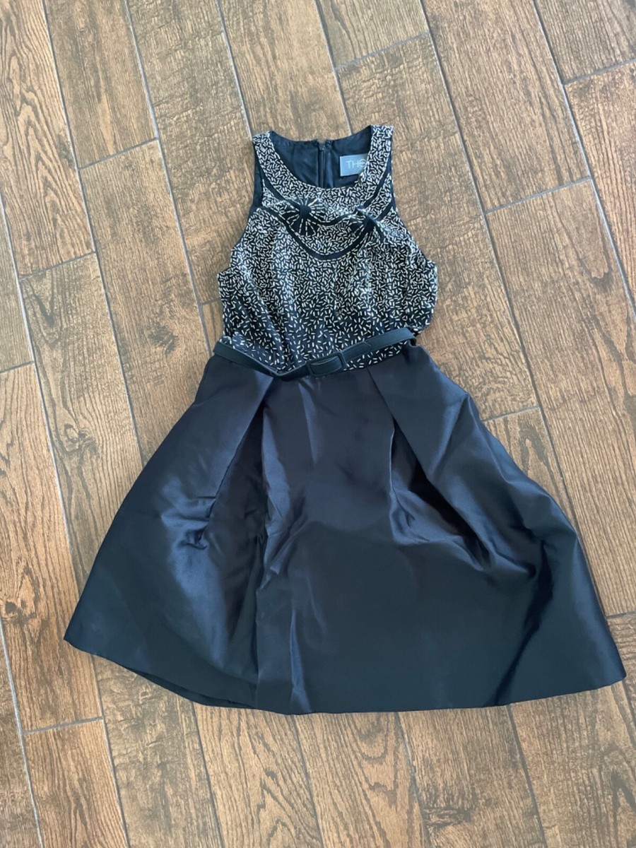 Theia Beaded Black Couture Cocktail Dress A Line Size 2 | eBay Theia Beaded Black Couture Cocktail Dress A Line Size 2 | eBay