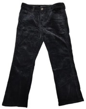 Calvin Klein Jeans Black Corduroy Straight Leg Women s Pants Size 10 5 Pockets