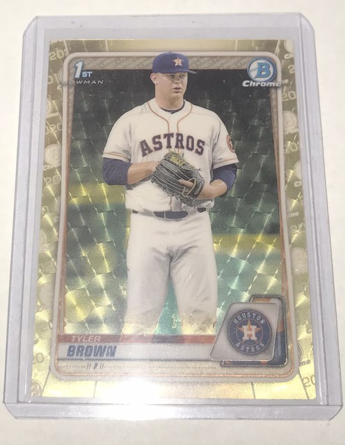 Superfractor 1/1 2020 Bowman Chrome Tyler Brown 1st Bowman Chrome Astros