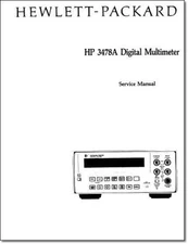 HP 3478A Service Manual: w/ 11"X17" Foldouts & Protective Covers