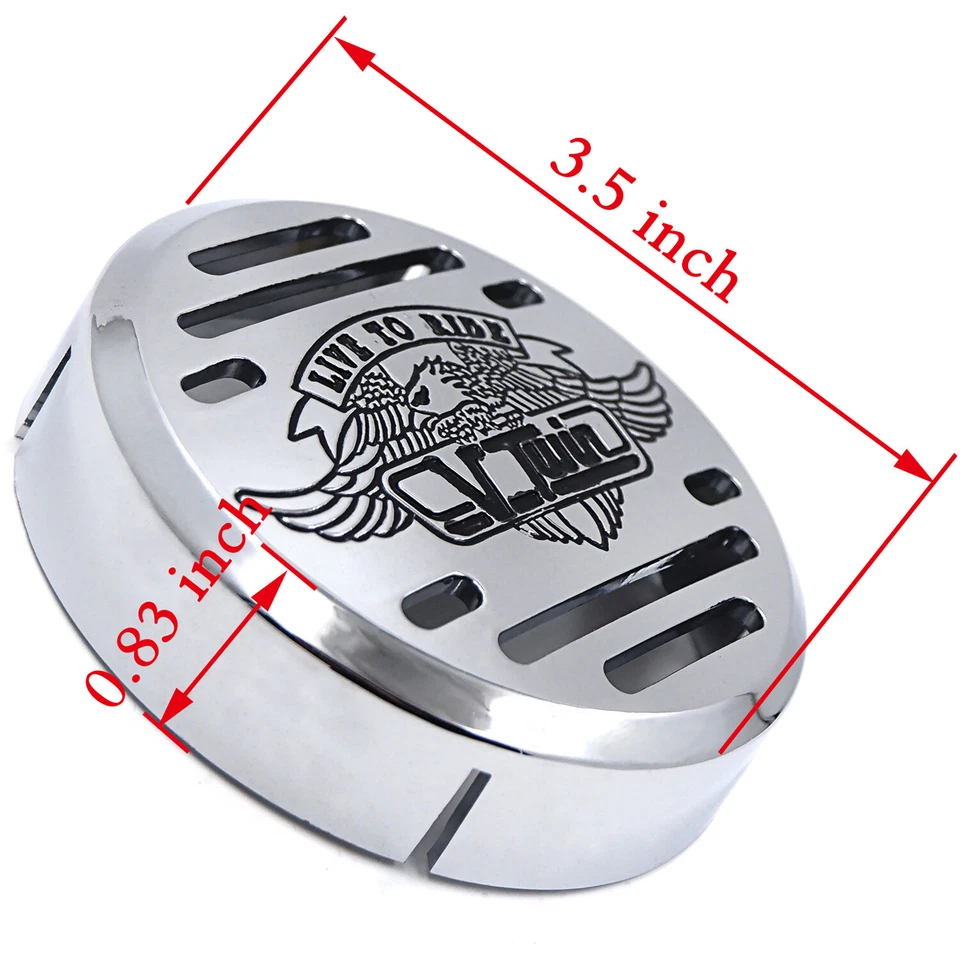 Cubierta de bocina cromada V-Twin-para Yamaha V-Star 650 Vstar Classic personalizada (se adapta a: Yama Foto 3 de 4