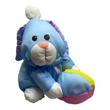 Fisher-Price Puffalumps Vintage 1988 Easter Bunny Parachute Plush Stuffed Toy