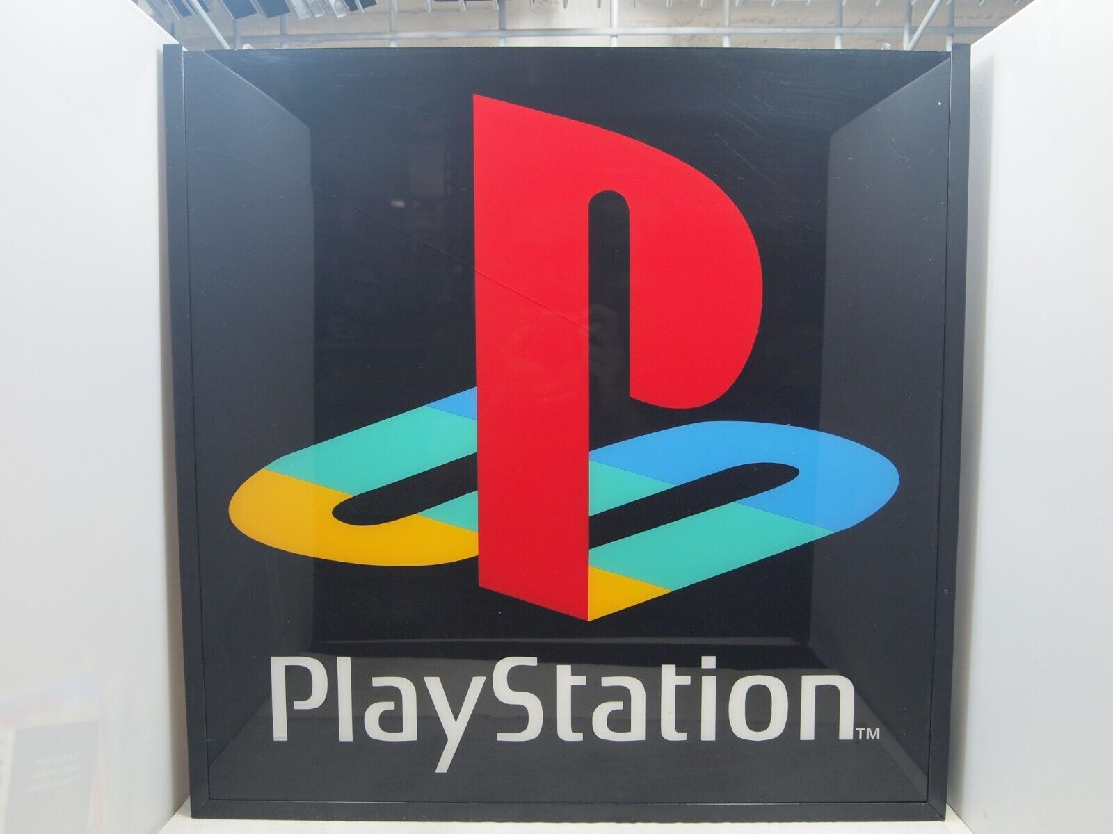 Official Sony PlayStation PS1 Logo Retail Store Sign 19 x 19 x 6