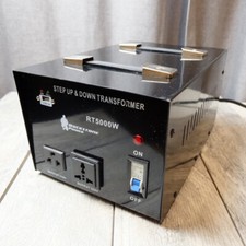 Rocksport RT 5000 Watt Voltage Converter Power Transformer Step Up / Down