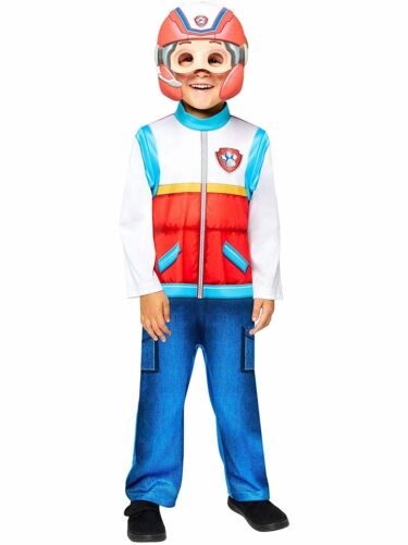 Childs Classic Ryder Fancy Dress Paw Patrol Costume Cartoon Boy Leader Kids - Picture 1 of 3