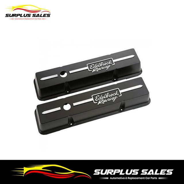 Chev 350 Small Block Edelbrock Racing DieCast Aluminum Rocker Covers