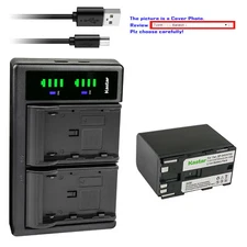 Kastar Battery LTD2 Charger for Canon BP-970 BP-911 BP-911K BP-915 BP-914 BP-945