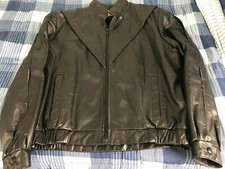 Vintage Women's Genuine Leather Jacket with Removable Zip-Out Lining, size 10