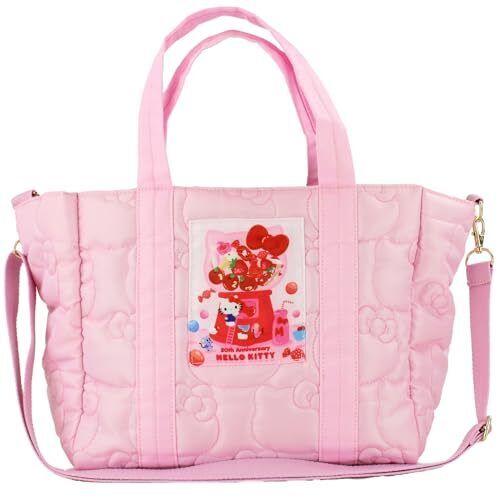 Hello Kitty 50th Anniversary sac matelassé 2 voies sac bandoulière rose Sanrio - Photo 1 sur 2