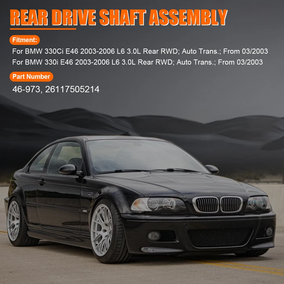 Driveshaft Rear Prop Shaft for BMW 330Ci 330i E46 3.0L 2003 2004 2005 2006 - Изображение 4 из 4