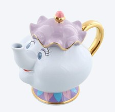 Tokyo Disney Limited Beauty and the beast Mrs. Potts Teapot Japan Made F/S new