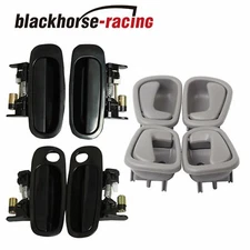 Fit 98-02 Corolla 8Pcs Door Handles Front & Rear Left Right Side Inside Outside