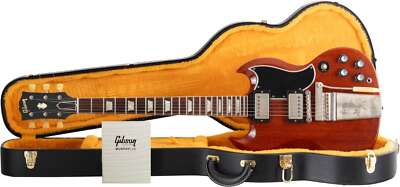 Gibson 1964 SG Standard with Maestro Vibrola Faded Cherry Heavy Aged Koffer
