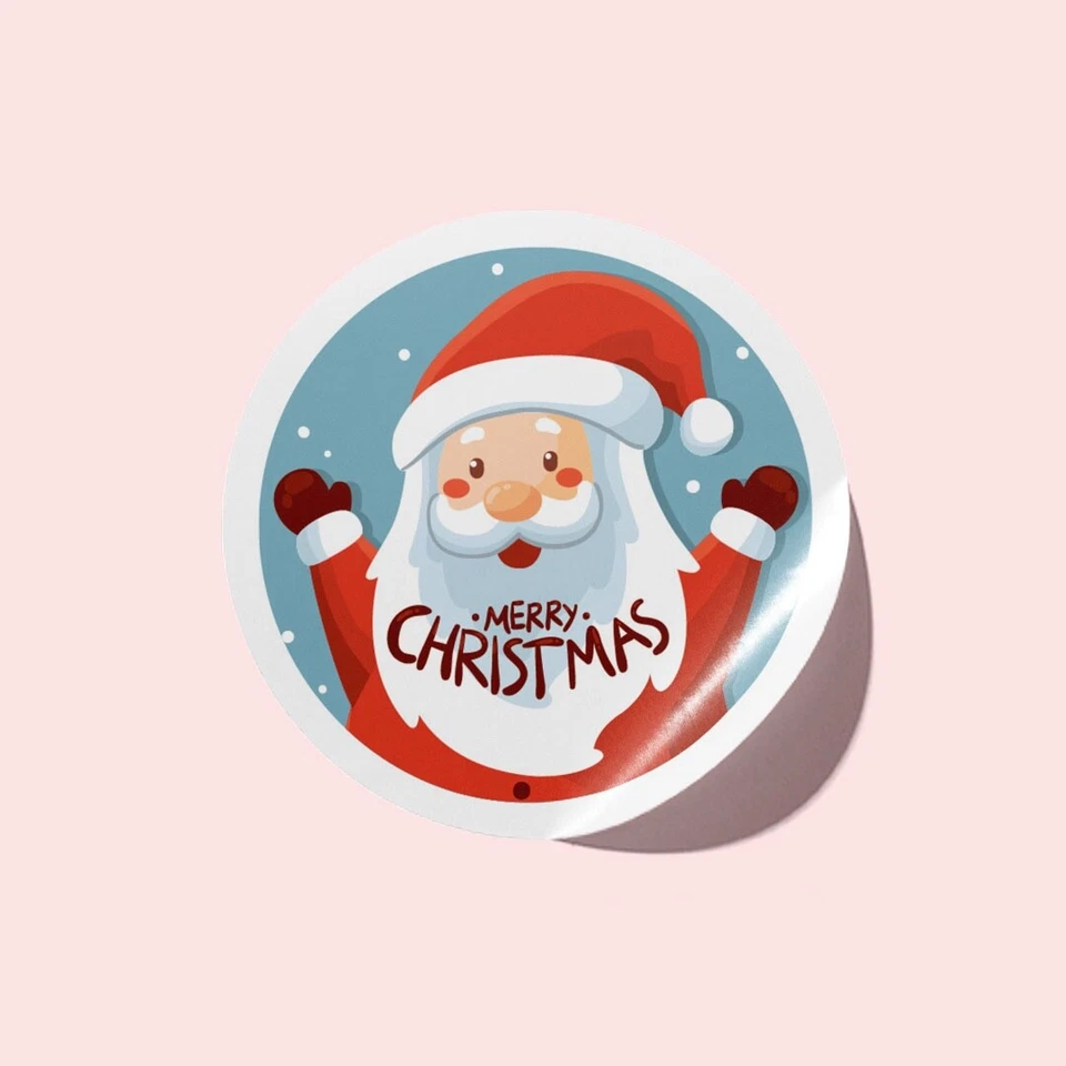 24 Pack Christmas Stickers: 5cm Perfect for Gift Packaging & Wrapping - image 1 of 1