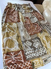 Vintage Garterize Patterned Long Skirt