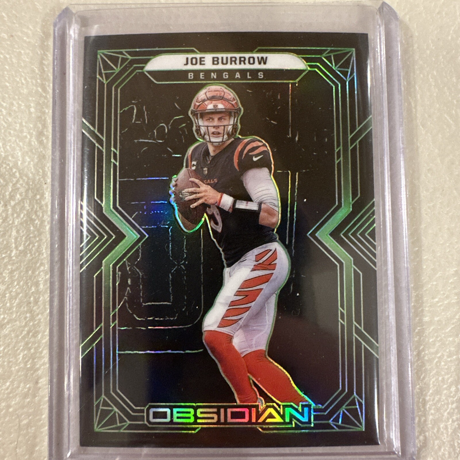 2022 Panini Obsidian Green 3/50- #19 Joe Burrow