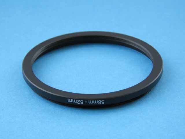 58mm to 52mm Stepping Step Down Ring Camera Lens Filter Adapter Ring 58-52mm - Image 2 of 2