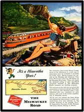 Milwaukee Road Railroad NEW Metal Sign 24" x 30" USA STEEL XL Size - 7 lbs