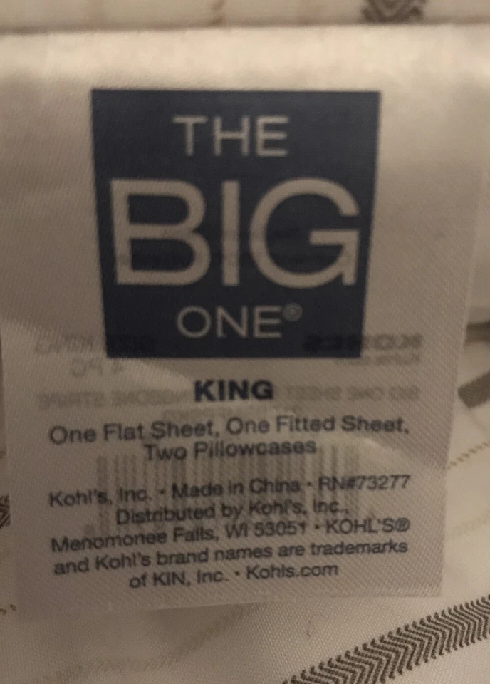 SÁBANA PLANA KING BIG ONE KING aspecto vintage y 2 fundas de almohada king (sábana no equipada) Foto 4 de 4