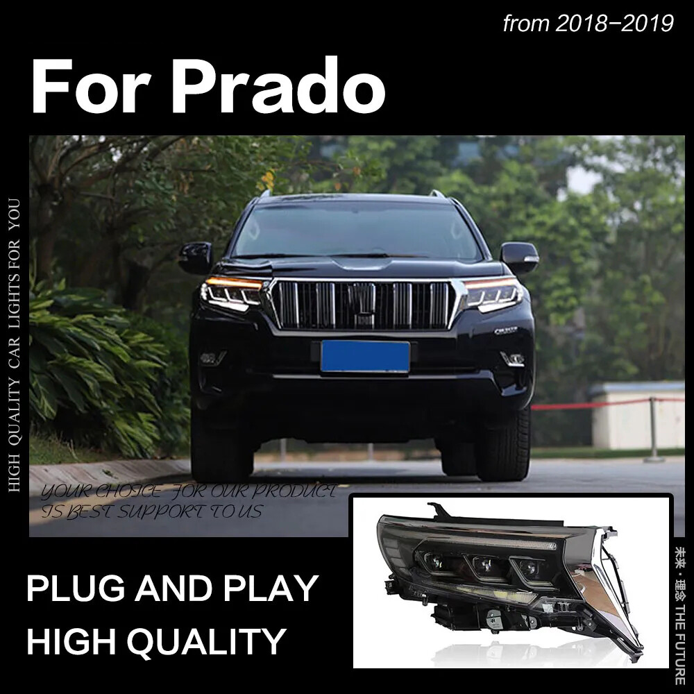 LED Headlight For Toyota Prado 2018-2022 DRL Sequential Turn Front