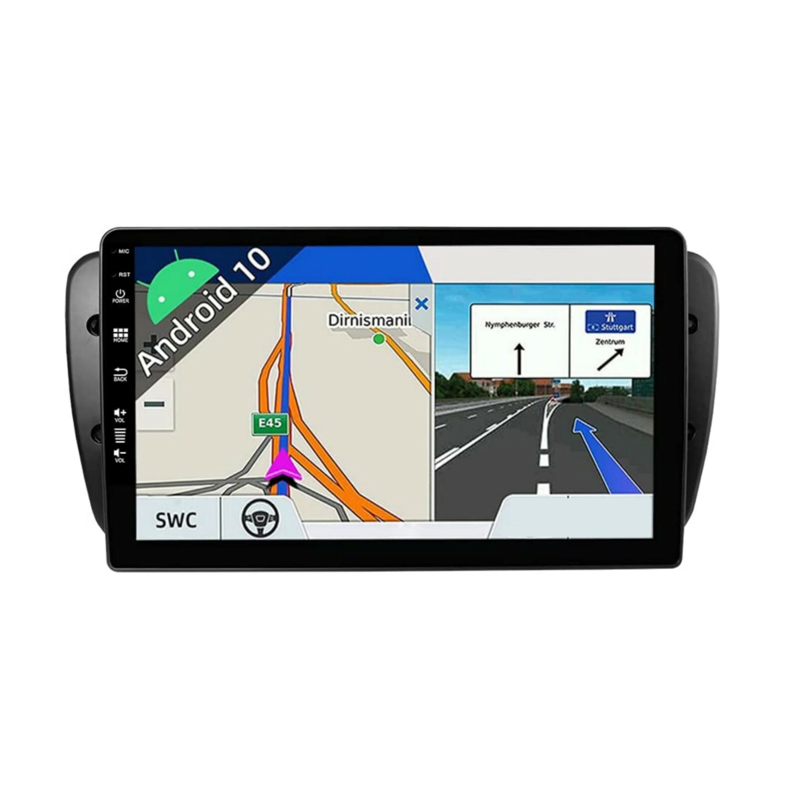 Autoradio Android 9 pouces Seat Ibiza 6J 2008-2013 système GPS Carplay Android Auto intégré