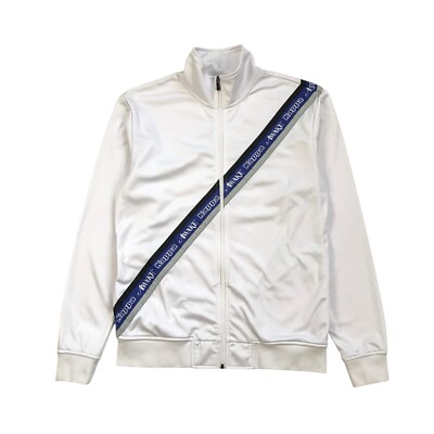 KAPPA x AWAKE JACKET LARGE L MENS WHITE SOCCER FUTBOL TRACK FULL ZIP VINTAGE Y2K