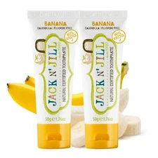 Natural Fluoride Free Toothpaste for Babies Kids 2 Pack Organic Fruit Flavor